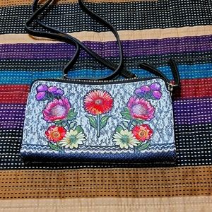 NWOT Brighton Africa Mara Floral Embroidered Crossbody